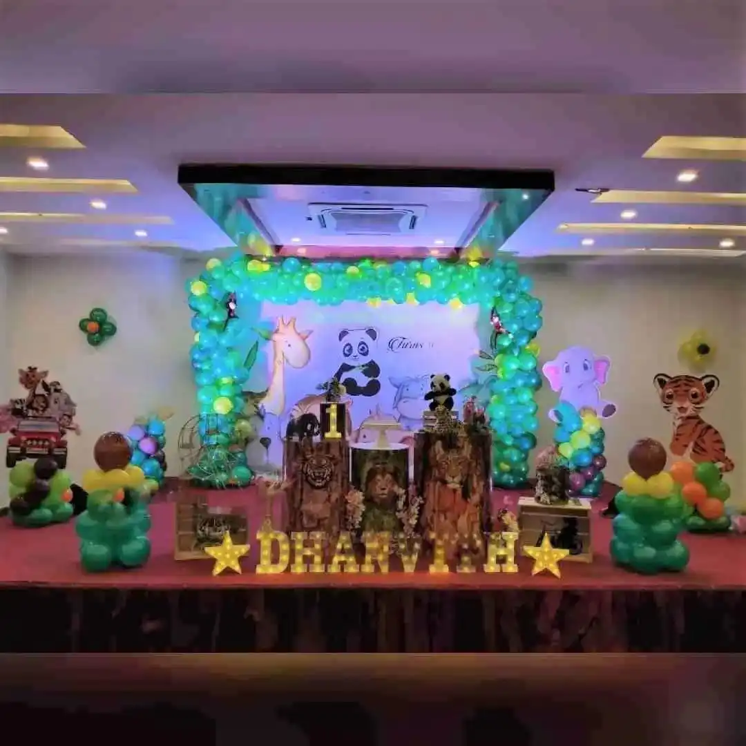 Jungle Wild One Theme Stage Decoration